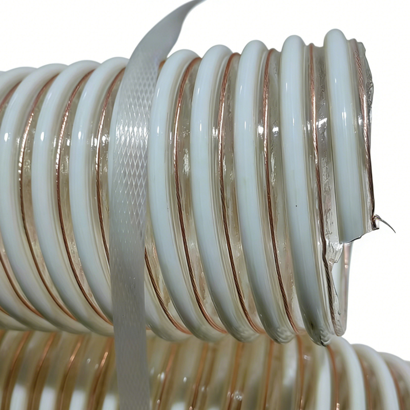 PU Plastic Reinforced Corrugated Hose