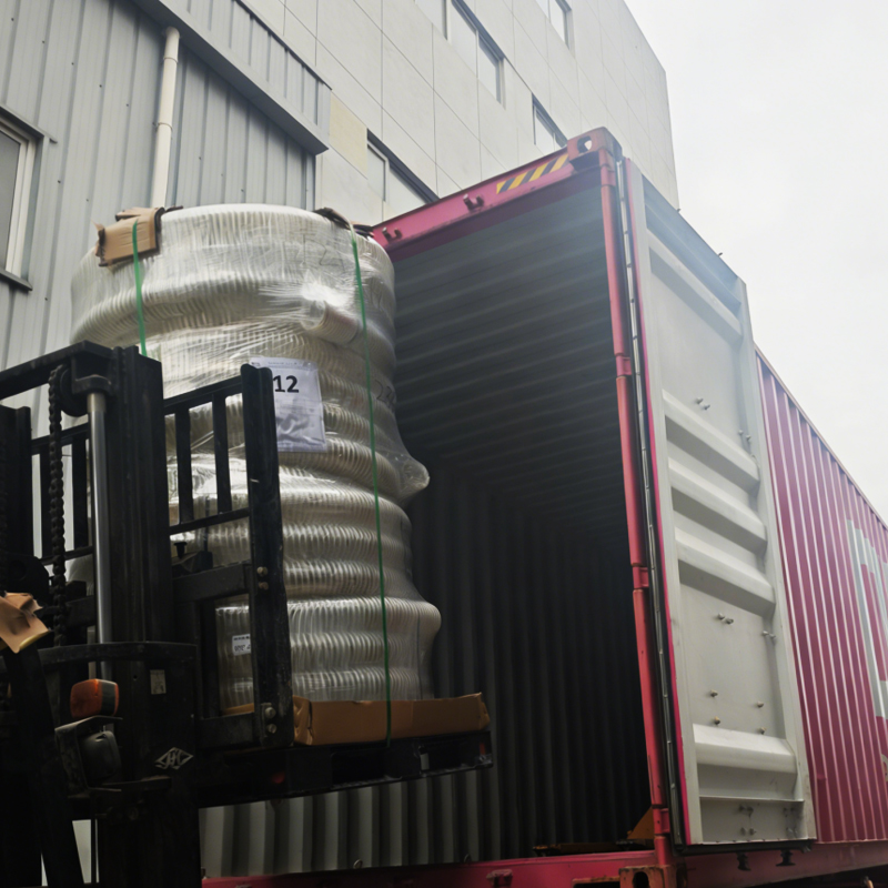 PU Plastic Reinforced Corrugated Hose
