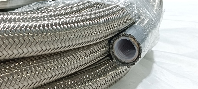 Stainless Steel 304 Braided Convoluted PTFE Hose for Data Center Liquid Cooling