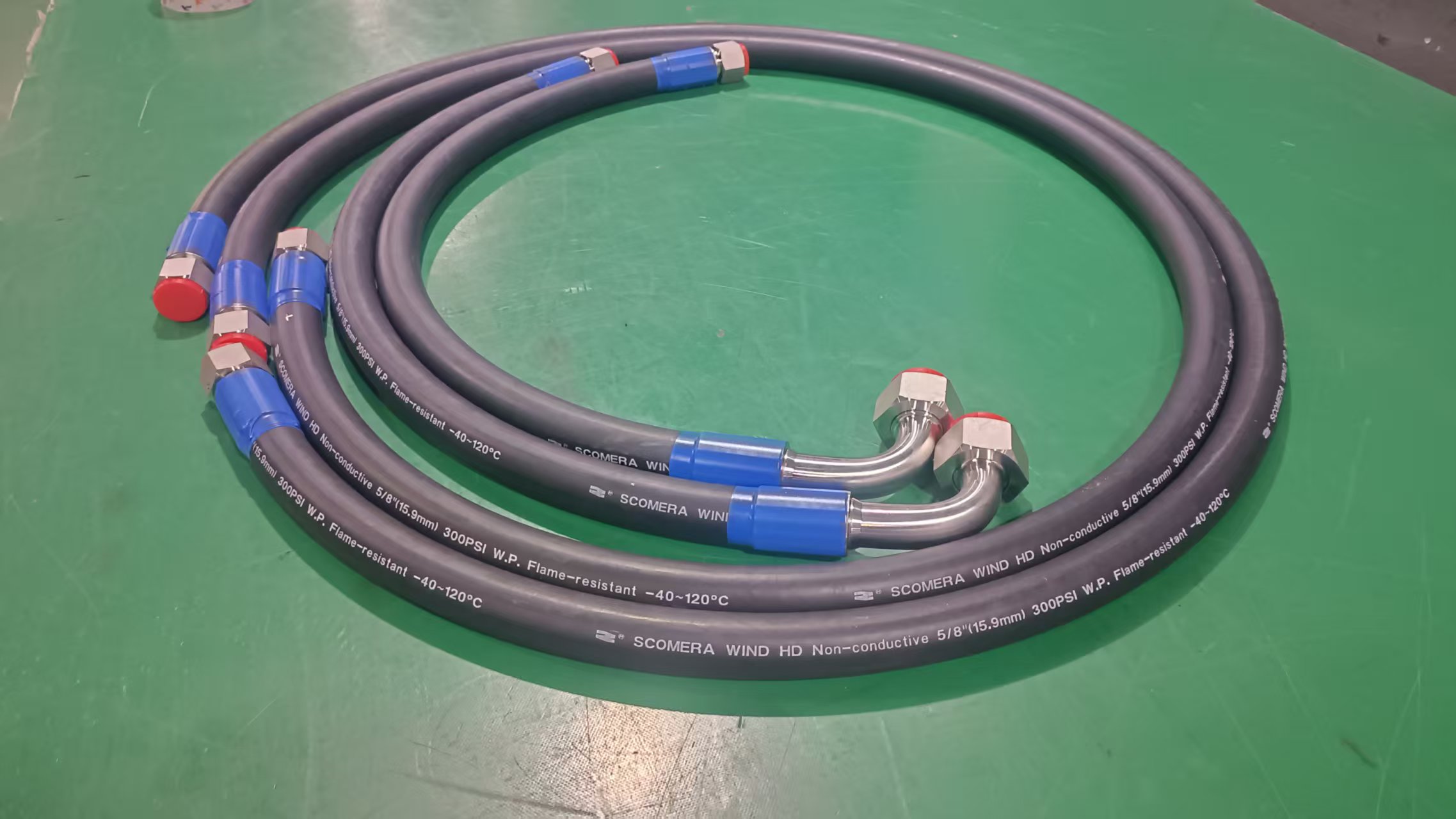 SCOMERA WIND High Insulation Non-Conductive EPDM Cooling Hose | UL94 V0 Flame Resistant Wind Turbine Glycol Coolant Hose