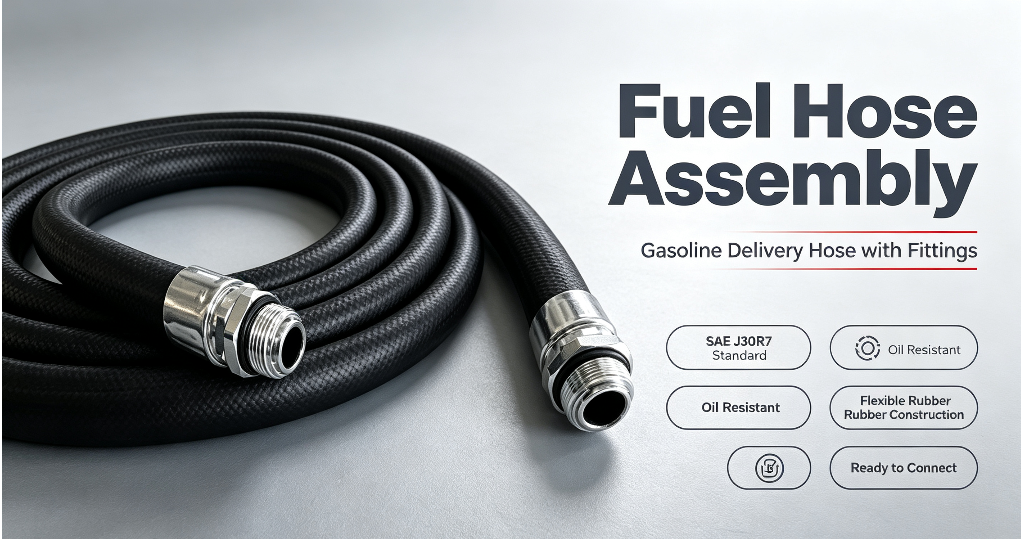 Fuel Dispenser Hose – SAE J30R7 Oil Resistant Wire Braided Fuel Delivery Hose