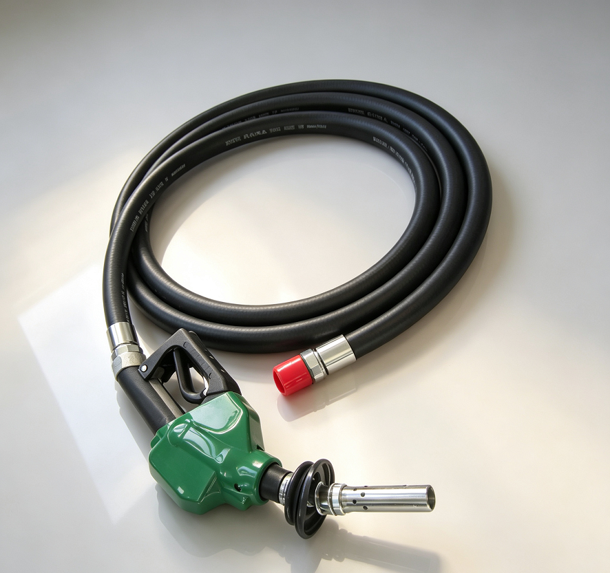 7/8" Coaxial Vapor Recovery Hose for Fuel Dispenser – Stage II Gasoline Vapor Recovery Hose, -50℃ Arctic Low Temperature, Wire Braid, Fits OPW / ZVA / Husky Nozzles