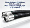 Non-Conductive High Insulation EPDM Hose, UL94 V0 Flame Resistant Liquid Cooling Rubber Hose