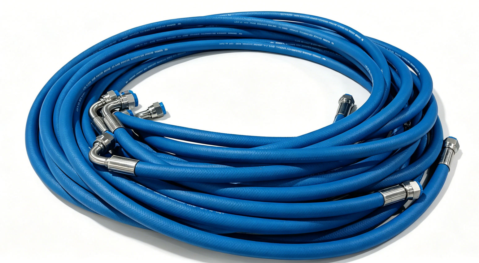 Industrial Rubber Hose Assembly - Anti-Static NBR & CSM for Hydraulic Oil, Robot Arm & Drag Chain