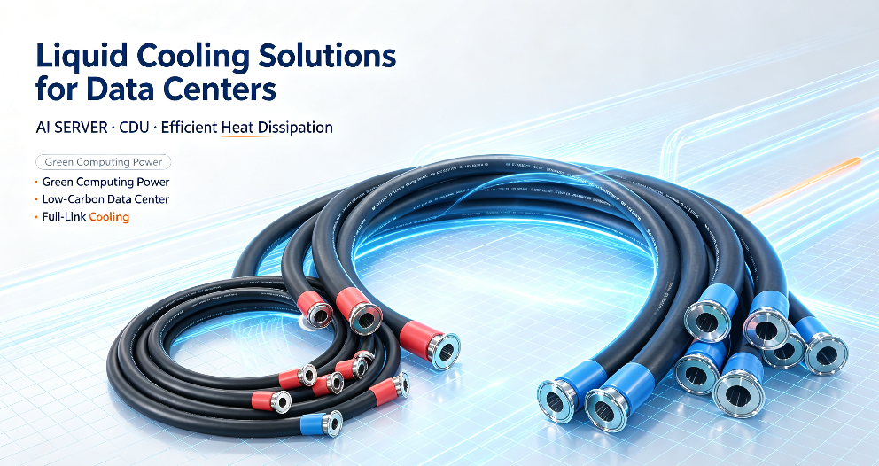 Liquid Cooling Hose for Data Center | Non-conductive CDU Hose | SCOMERA