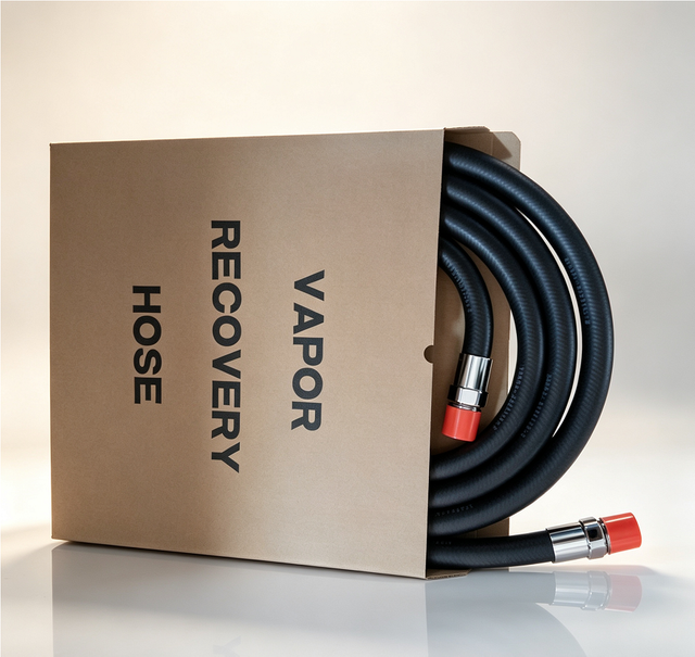 7/8" Coaxial Vapor Recovery Hose for Fuel Dispenser – Stage II Gasoline Vapor Recovery Hose, -50℃ Arctic Low Temperature, Wire Braid, Fits OPW / ZVA / Husky Nozzles
