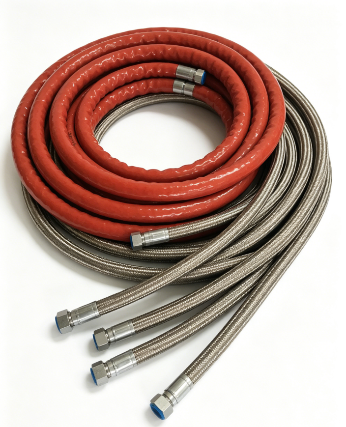High - performance Multifunctional Teflon PTFE Corrugated Braided Tube for Data Center Liquid Cooling