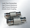 SLQC Series Threaded Dry Break Liquid Cooling Quick Coupling, 21.5mm Nominal Diameter, Leak Free Liquid Cooling Connector for Data Center CDU