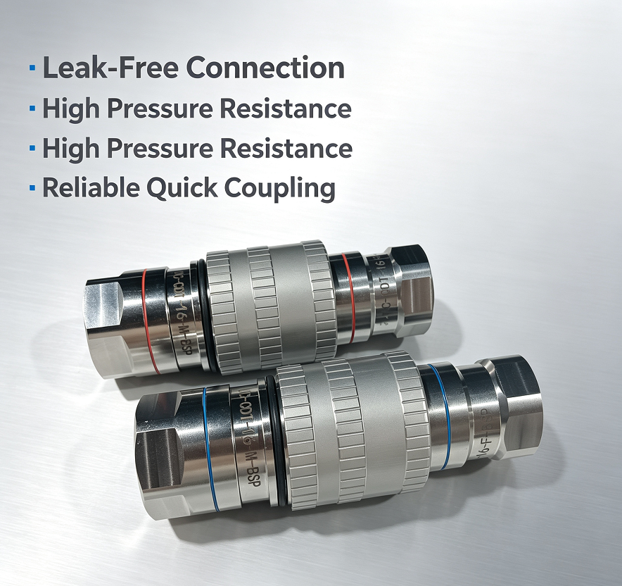 SLQC Series Threaded Dry Break Liquid Cooling Quick Coupling, 21.5mm Nominal Diameter, Leak Free Liquid Cooling Connector for Data Center CDU