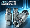  SLQC Series Liquid Cooling Quick Disconnect | High Flow Dry Break Connector for CDU & Manifolds