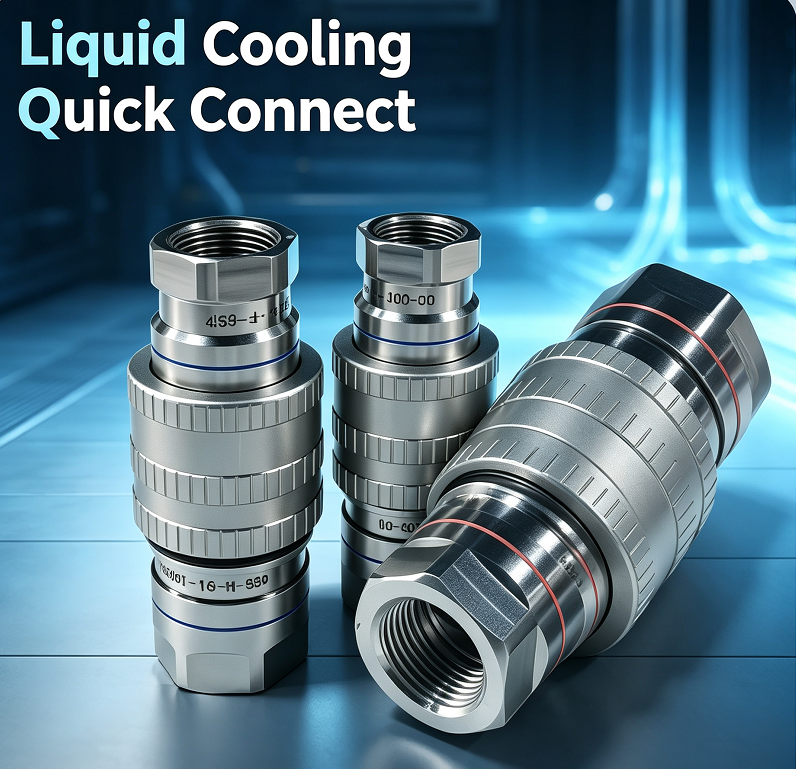  SLQC Series Liquid Cooling Quick Disconnect | High Flow Dry Break Connector for CDU & Manifolds