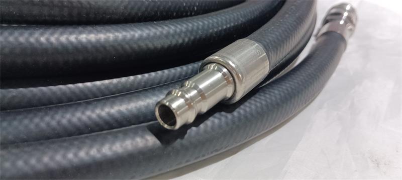 Breathing air hose locking mechanisms and safety couplings