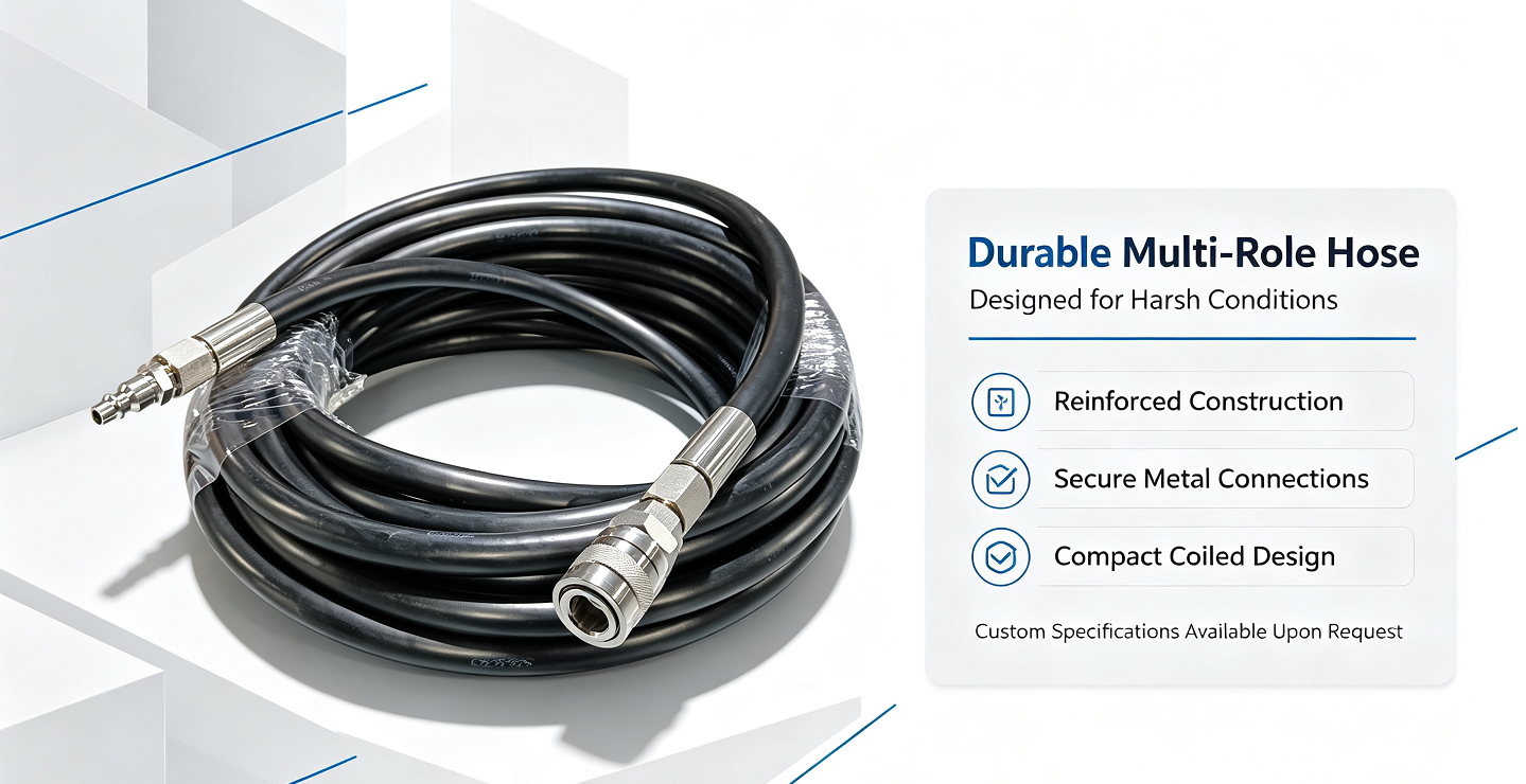 SCBA Breathing Air Hose | UL94-V0 Flame Retardant & ASTM D1149 Ozone Resistant