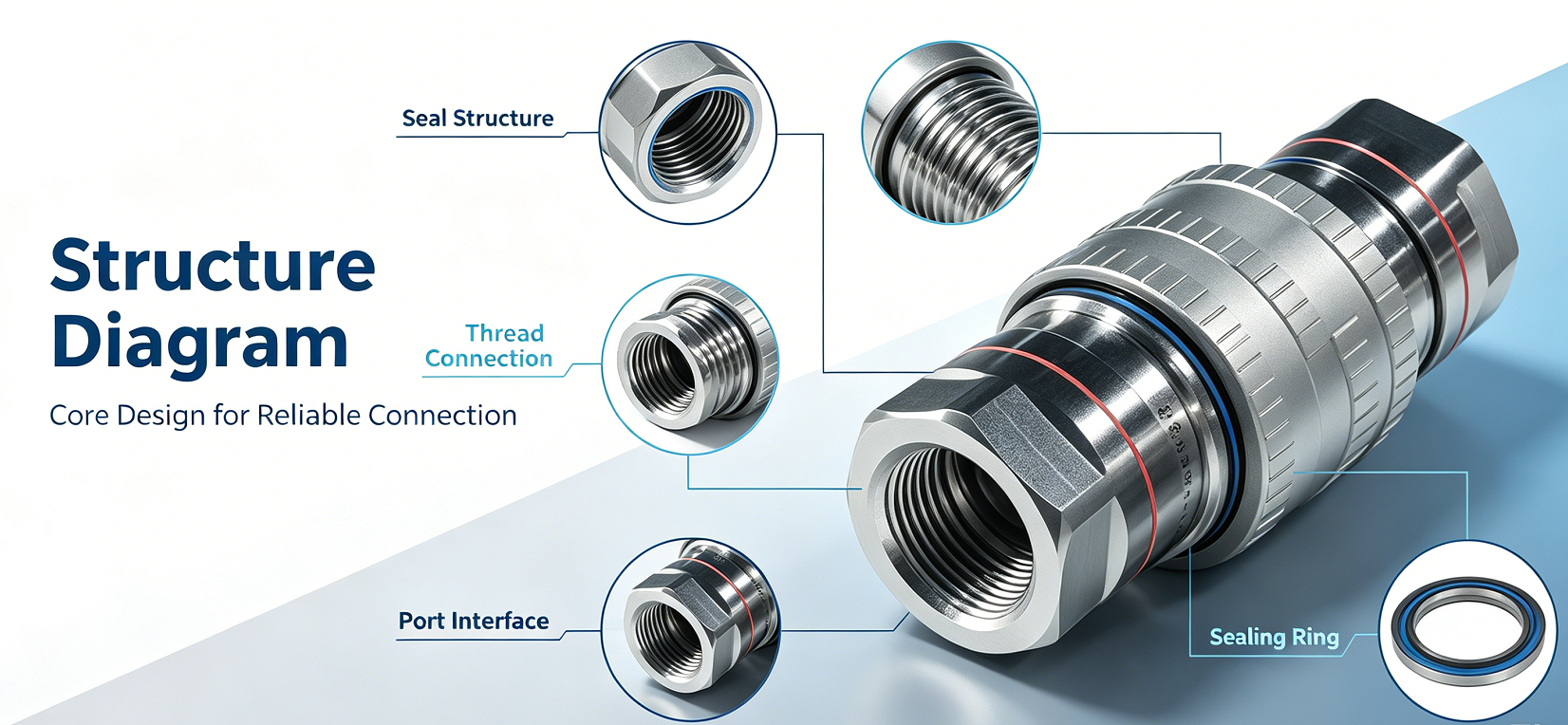 SLQC Series Liquid Cooling Quick Disconnect | High Flow Dry Break Connector for CDU & Manifolds