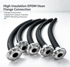 Non-Conductive High Insulation EPDM Hose, UL94 V0 Flame Resistant Liquid Cooling Rubber Hose