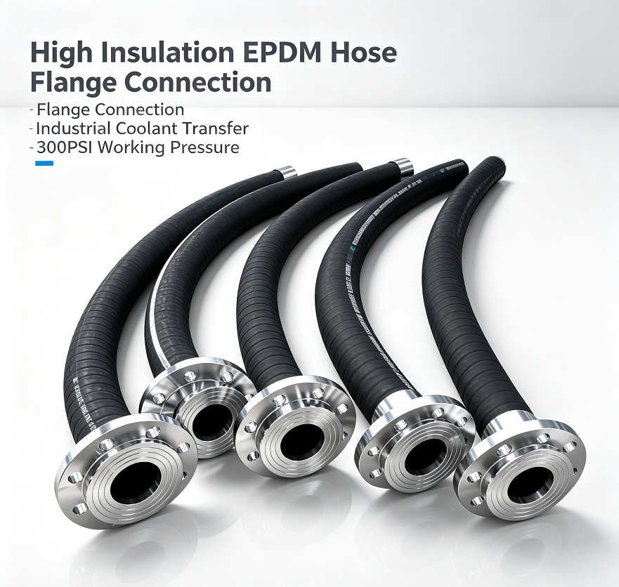 Non-Conductive High Insulation EPDM Hose, UL94 V0 Flame Resistant Liquid Cooling Rubber Hose