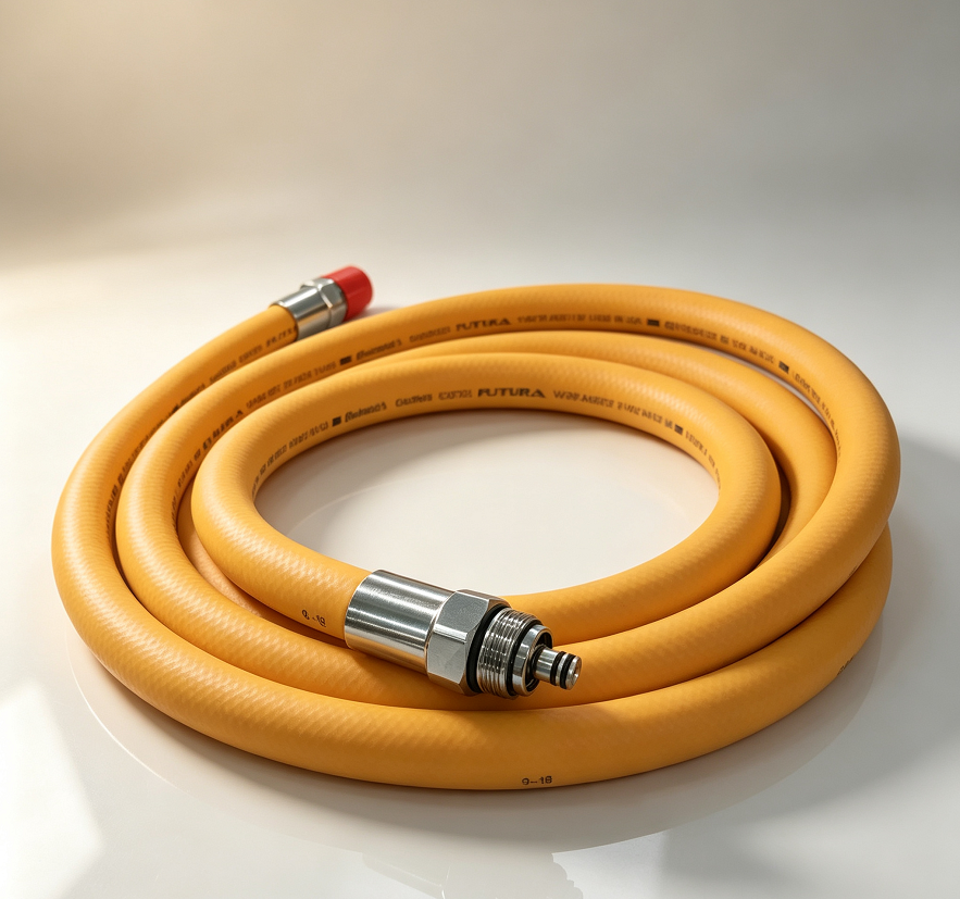 7/8" Coaxial Vapor Recovery Hose for Fuel Dispenser – Stage II Gasoline Vapor Recovery Hose, -50℃ Arctic Low Temperature, Wire Braid, Fits OPW / ZVA / Husky Nozzles