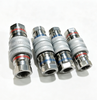 SLQC Dry-Break Liquid Cooling Quick Disconnect Connector – 21.5mm Threaded Coupling for CDU & Manifold, Red/Blue Color-Coded, Stainless Steel