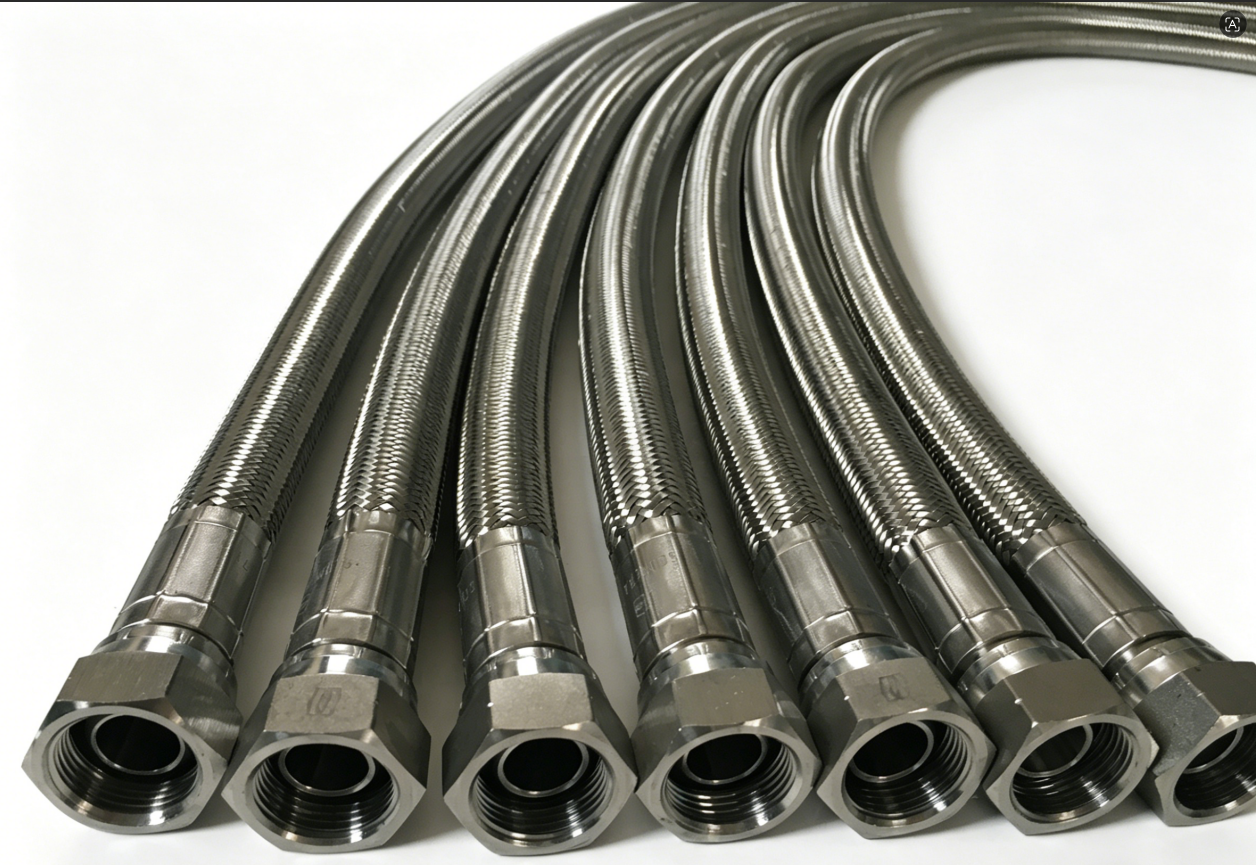 High - performance Multifunctional Teflon PTFE Corrugated Braided Tube for Data Center Liquid Cooling