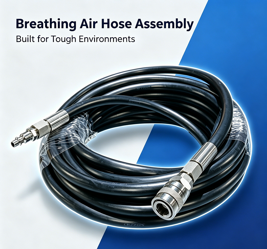 SCBA Breathing Air Hose | UL94-V0 Flame Retardant & ASTM D1149 Ozone Resistant
