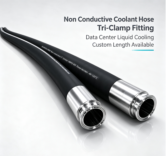 Non-Conductive High Insulation EPDM Hose, UL94 V0 Flame Resistant Liquid Cooling Rubber Hose