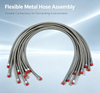 Stainless Steel 304 Braided Convoluted PTFE Hose for Data Center Liquid Cooling