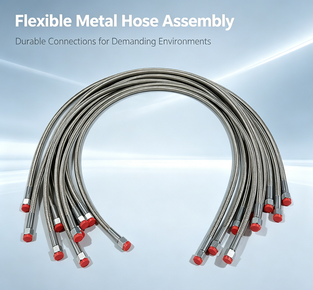 Stainless Steel 304 Braided Convoluted PTFE Hose for Data Center Liquid Cooling