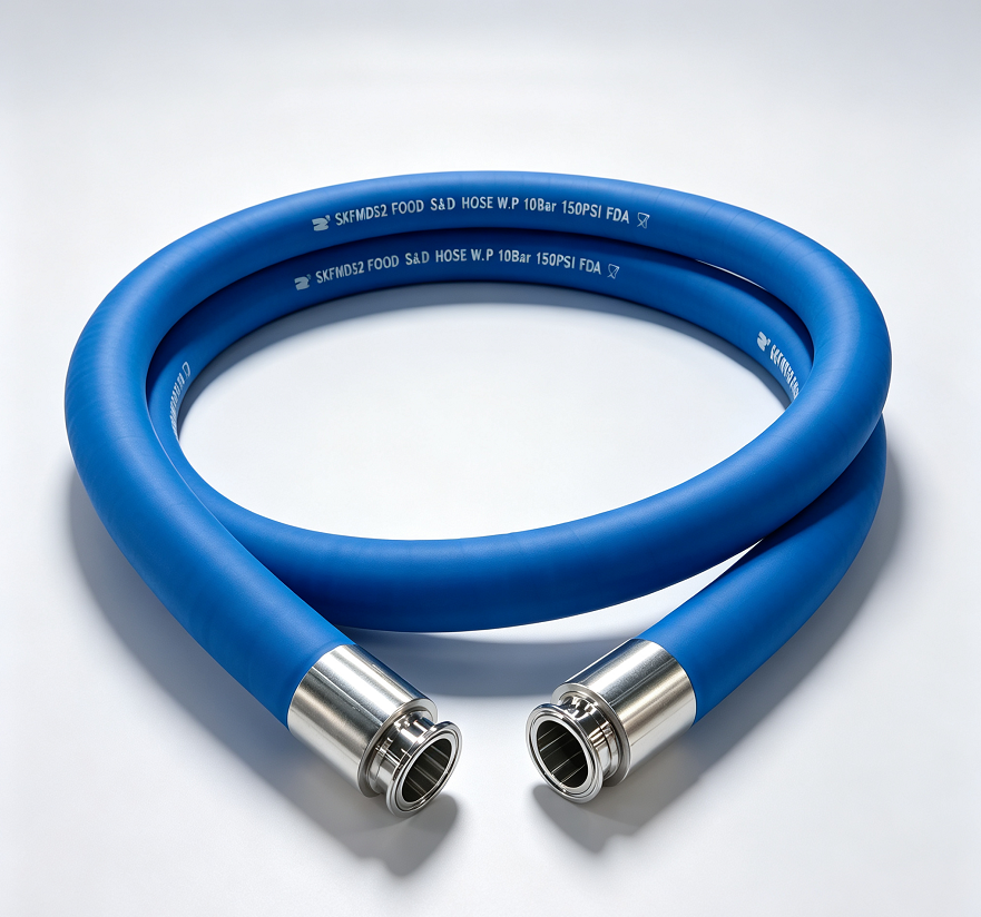 FDA Food Grade Suction & Discharge Hose – High-Temperature EPDM Food Transfer Hose (1"–4")