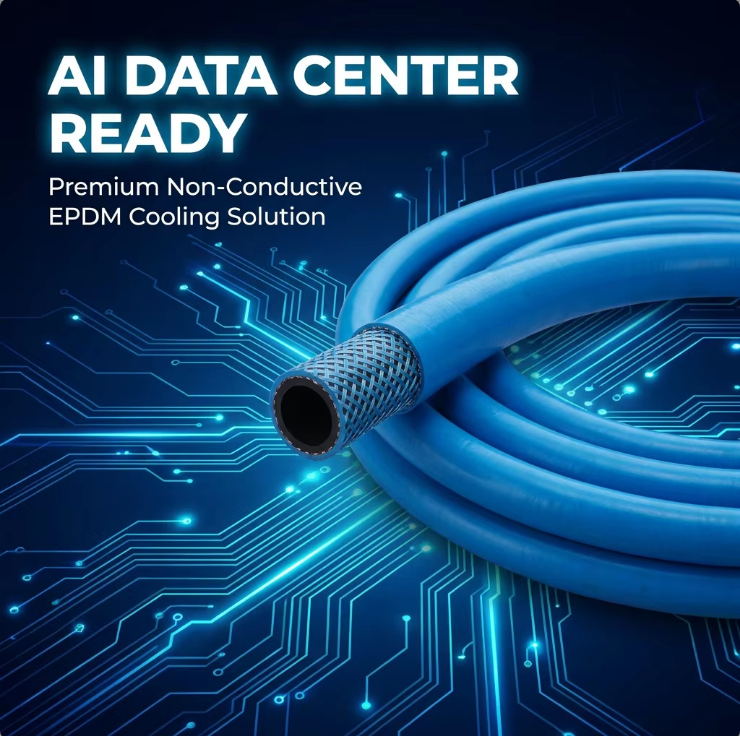 Data Center Liquid Cooling Hose | 6000V Non-conductive CDU Hose