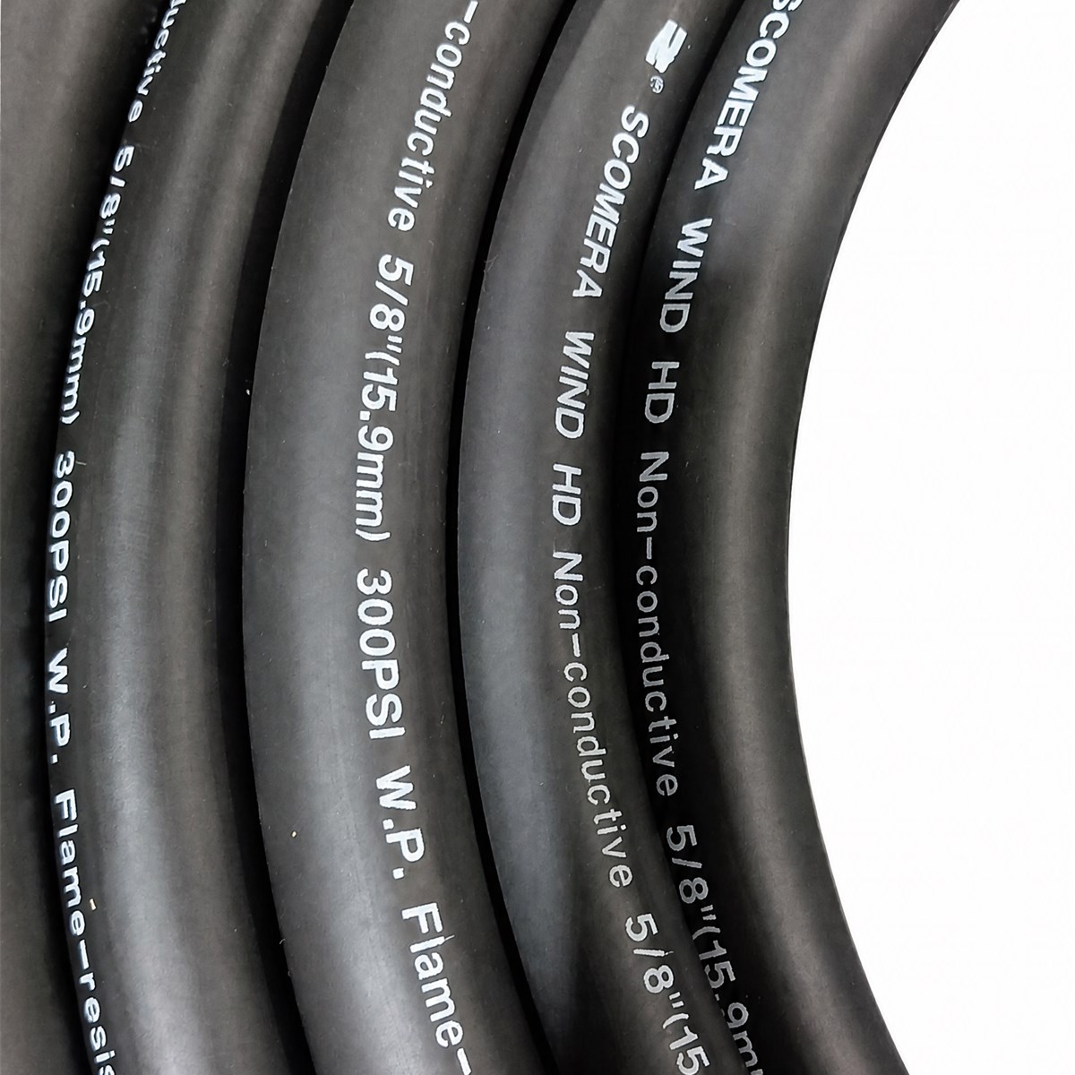 SCOMERA WIND HD Non-Conductive EPDM Hose – Carbon-Free Dielectric Hose for Data Center Liquid Cooling & Wind Power (6.0–88.9 mm ID)