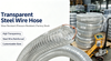 Scomera FDA Approved E-PUR Food Grade Hose - Stainless Steel Wire Reinforced Flexible Tubing for Alcoholic Beverages & Dairy