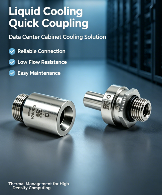 Scomera DCLC Series Liquid Cooling Quick Disconnect | OCP Compliant UQD Dry-Break Couplings