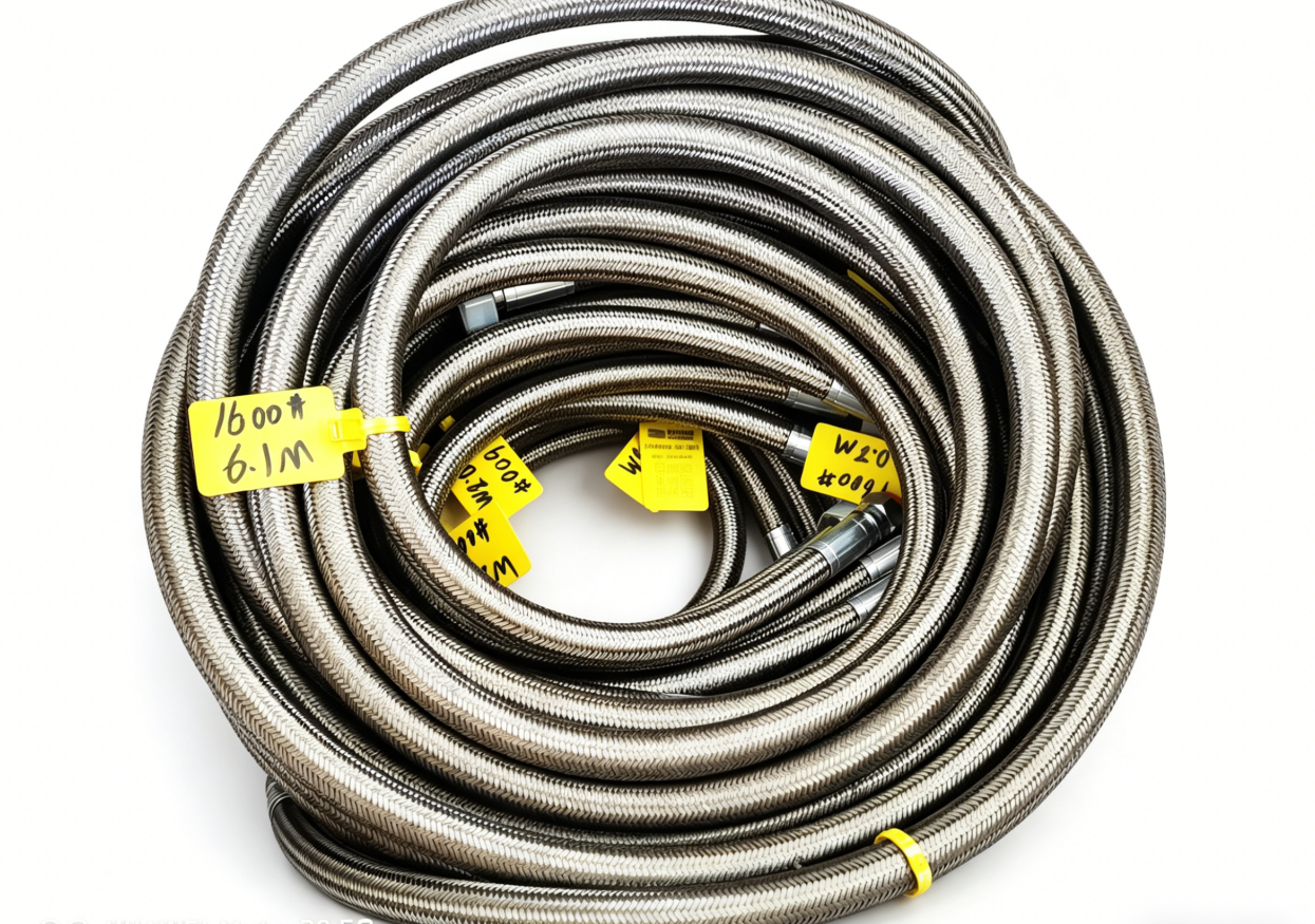 High - performance Multifunctional Teflon PTFE Corrugated Braided Tube for Data Center Liquid Cooling